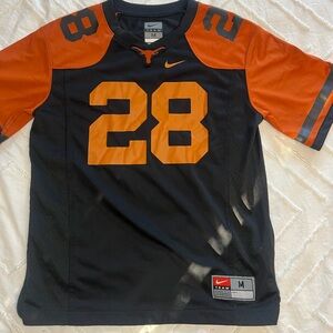 Nike Team Texas Longhorns Black/Orange Football Jersey Youth Size M